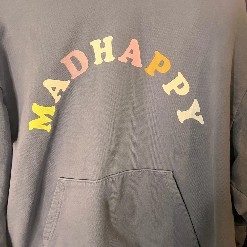 Madhappy Light Blue Hoodie with Colorful Lettering - Picture 2 of 9